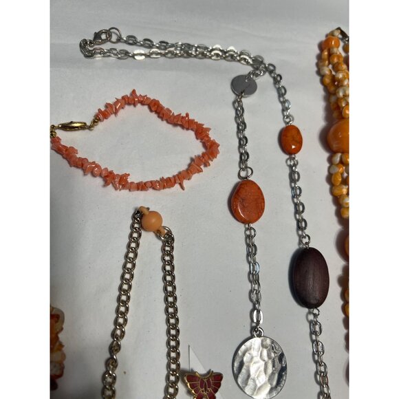 Orange 8 Piece Mixed Jewelry Bundle - Picture 5 of 8